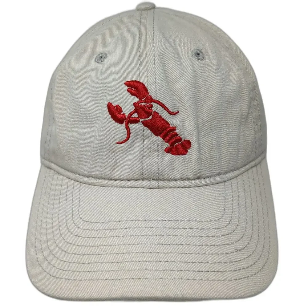 Gear For Sports Baseball Cap Beige One Size Lobster Kennebunkport Maine Hat Red